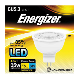 GU5.3 MR16 LED spot 4,8w 345lumen (35w)